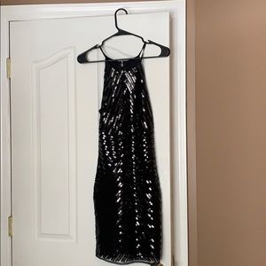 Black sequin dress
